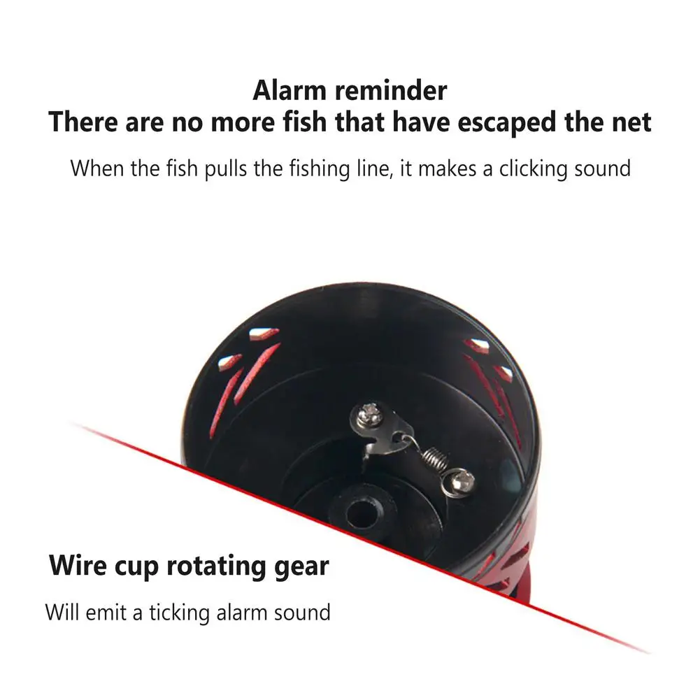 Carretes de pesca giratorios, aparejos de pesca de arrastre máximo de 12kg, relación de transmisión de alta velocidad 5,2: 1, adecuado para agua de mar y agua dulce - imagen 5