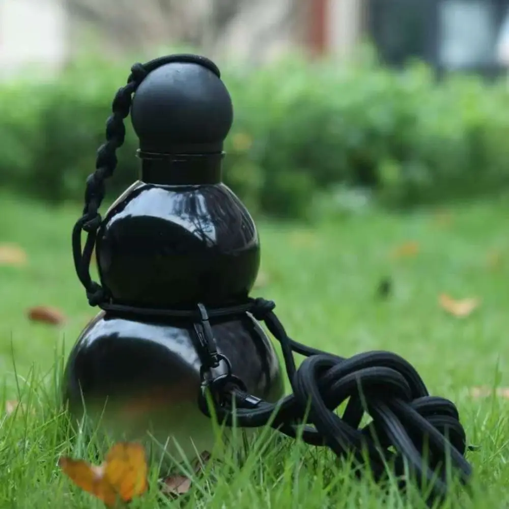 Botella de agua para exteriores con forma de calabaza, taza de agua portátil Wu Kong de estilo chino, botella de bebida de calabaza portátil de gran capacidad, Unisex - imagen 2