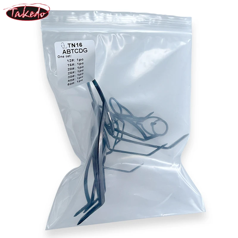 TAKEDO ABTCDG guías marinas construcción de varillas guías de pesca anillo componente de reparación DIY carpa cacao Surf caña de pescar accesorio de aparejos - imagen 5