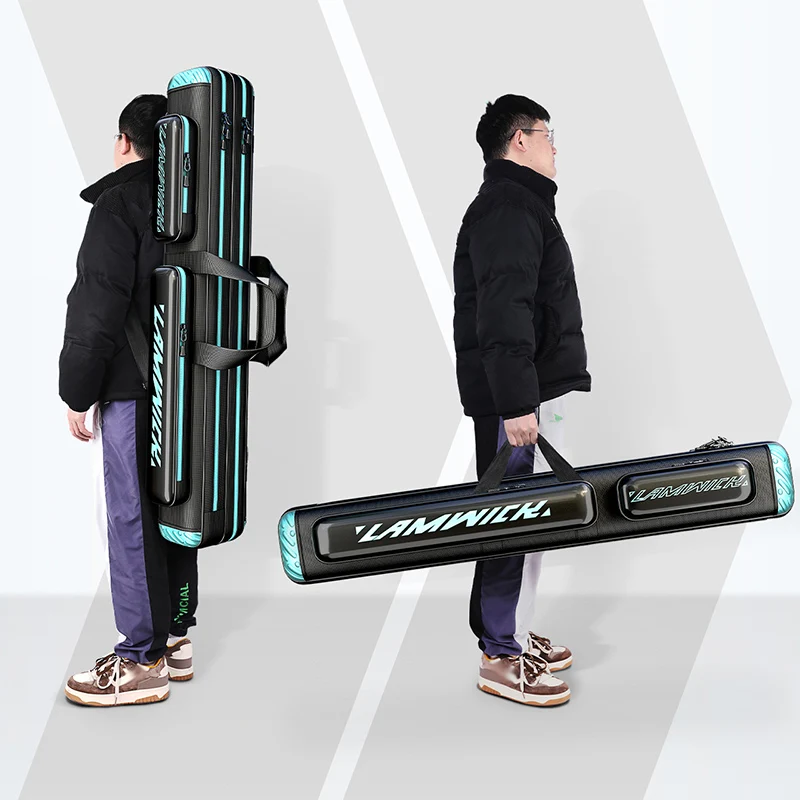 Bolsa de pesca de 2/3 capas, 80cm-130cm, mochila para equipo de caña de pescar, almacenamiento grande, bolso multifuncional para entrenamiento deportivo al aire libre - imagen 2