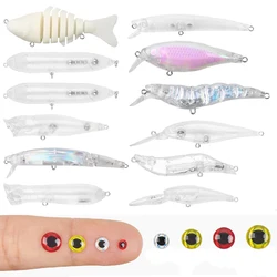 Señuelos DIY sin pintar Crankbait, Jerkbait, Minnow, Pencil y Popper