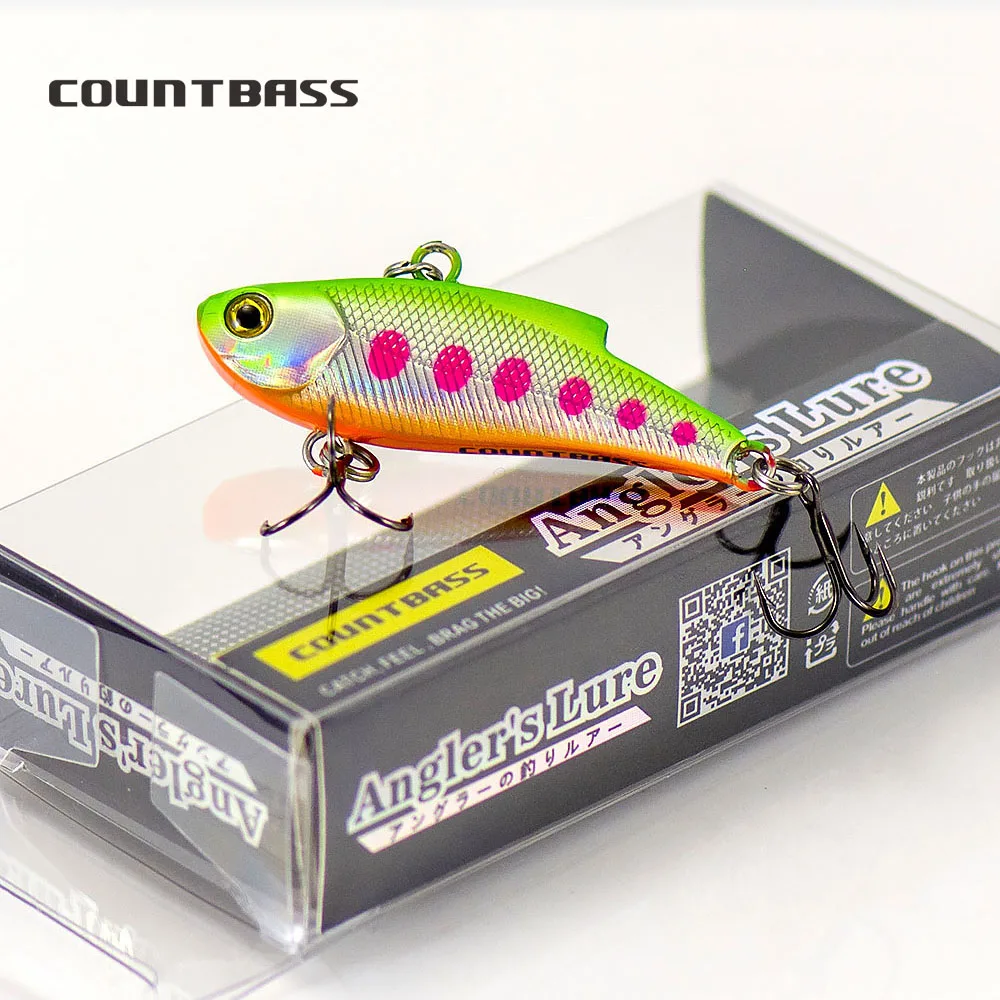 COUNTBASS VIB Vibration Sinnking señuelo de pesca Wobbler Lipless Crankbait, 45mm, 6,5g (1,17 '', 0,23 oz) - imagen 2