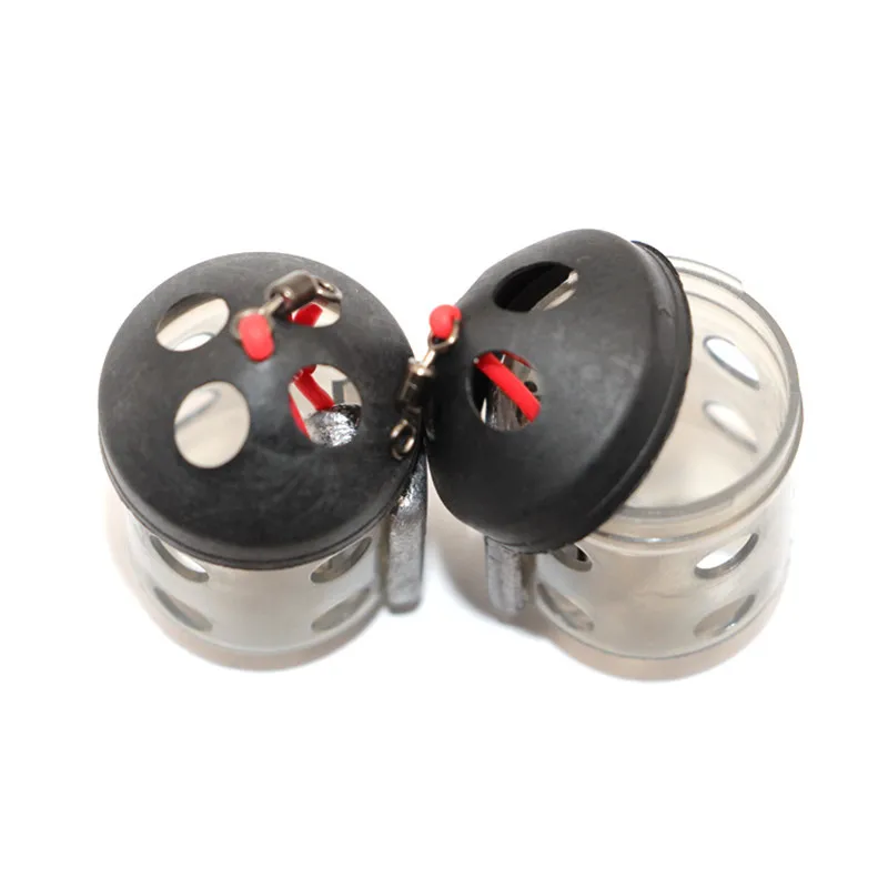 Aparejos de pesca de 1 piezas y 29g, jaula alimentadora, señuelos redondos, aparejo de recarga, anzuelo, cebo, funda envolvente en línea para carpa, accesorios de herramientas de pesca - imagen 4