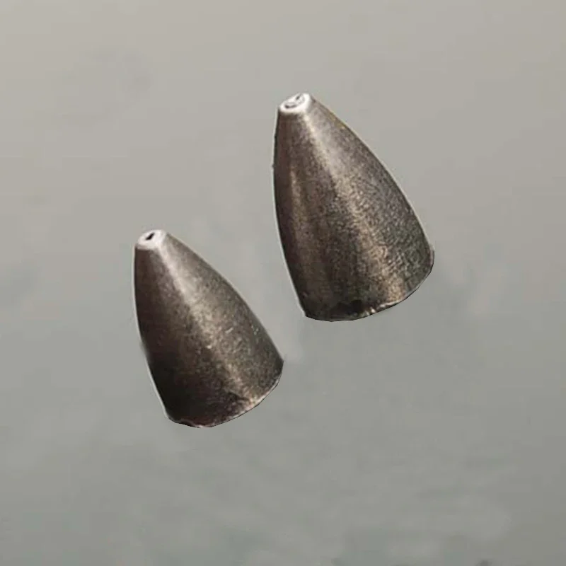 5 unids/lote señuelo rápido en forma de oliva plomo 3g/7g/9g pesas de cobre de hundimiento rápido para accesorios de pesca en el mar aparejos - imagen 3