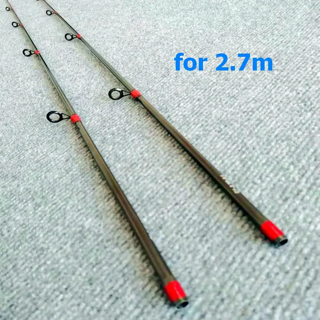 TP01 SEC01 1 pieza 2,7 m sección 1 reemplazo MH caña de pescar giratoria punta de reparación sección superior espacios en blanco de varilla 108cm 120cm 136cm
