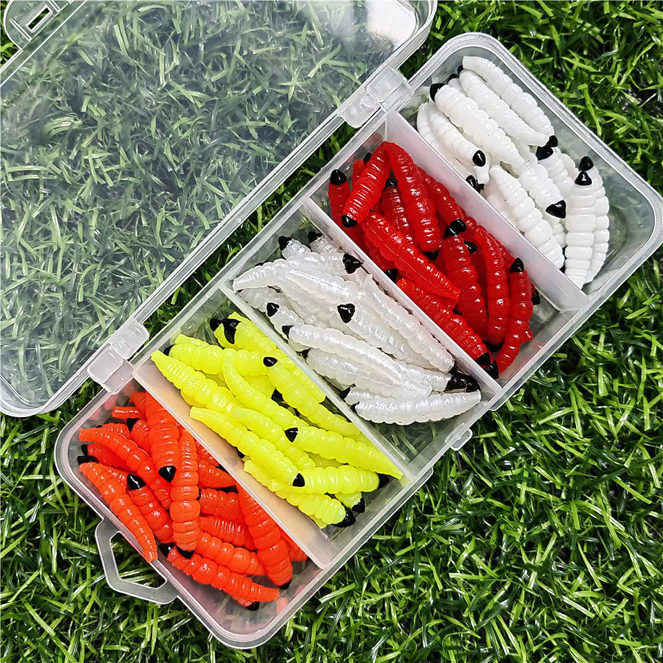 MUKUN mini señuelos de pesca suaves en varios colores