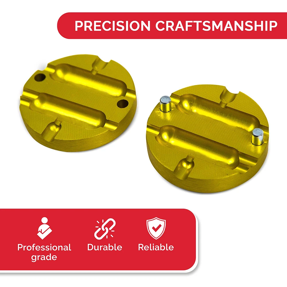 Molde doble cavidad para jig head – Conector a tope 16-14 AWG - imagen 5