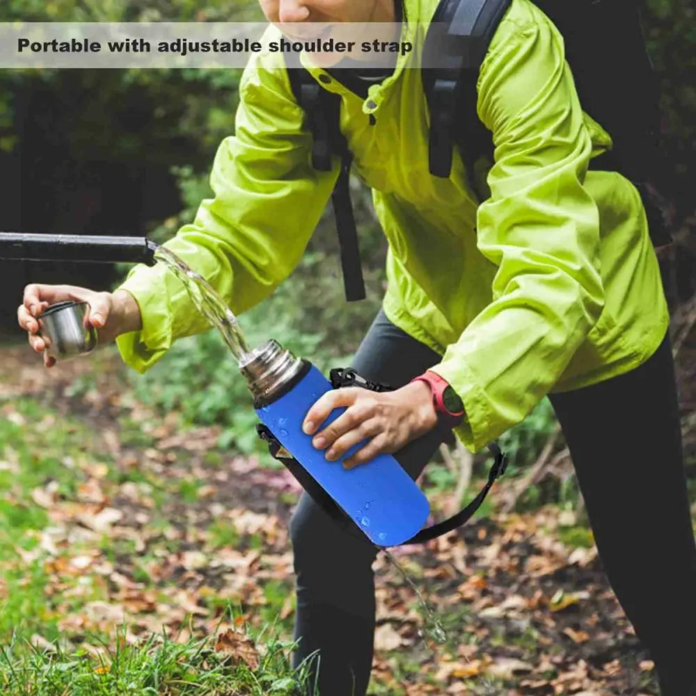 Botellero isotérmico de neopreno – Funda ajustable para pesca - imagen 3