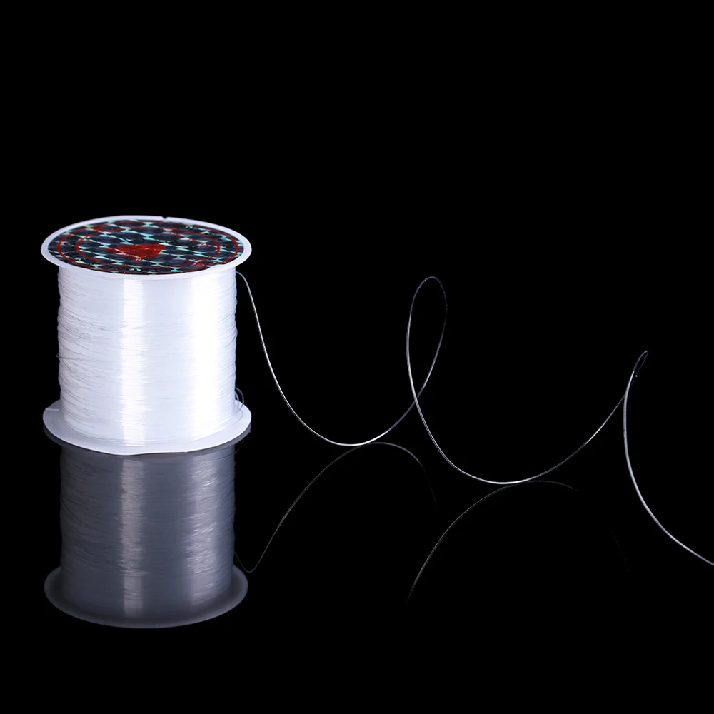 Sedal de pesca de cristal superfuerte, hilo elástico trenzado de nailon PE, monofilamento Invisible, cebo, herramientas de alambre para pesca, 0,2mm-0,6mm - imagen 4