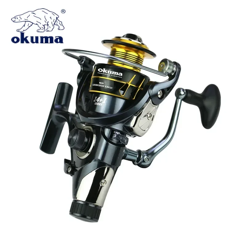 Nuevo Okuma doble freno copa de alambre de Metal carrete de pesca 18K Max Drag5.2:1/4,9:1 rueda giratoria G3000-6000 - imagen 2