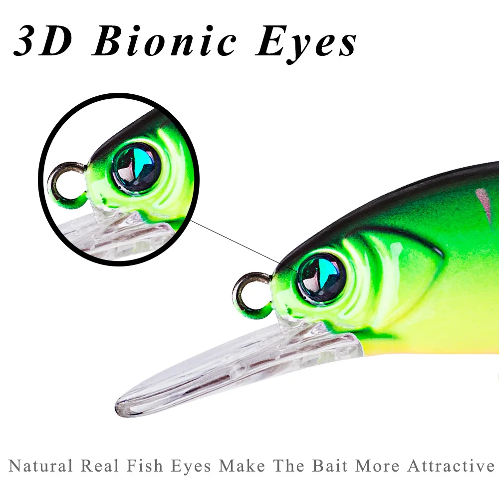Señuelo Crankbait flotante láser para lubina, trucha y lucio - imagen 3