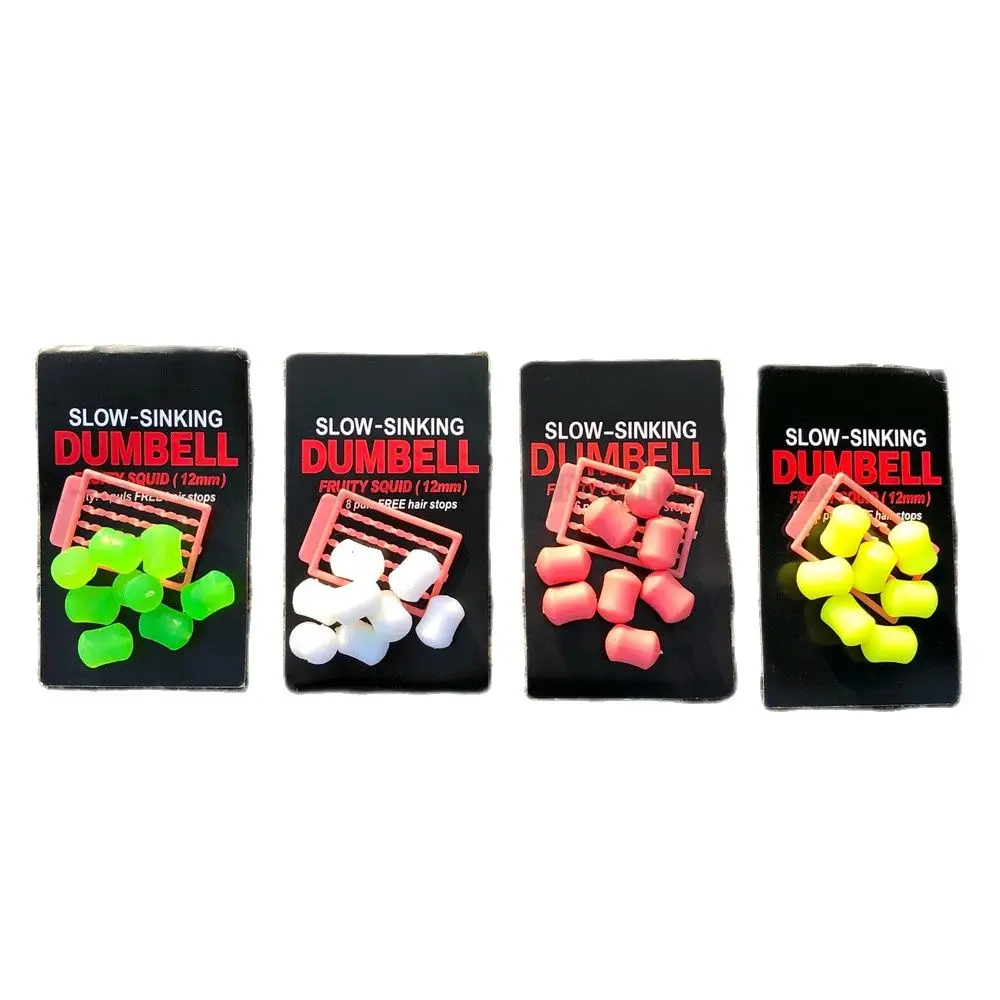 8 unids/pack 12 Mm hundimiento lento fruta calamar luna comida falsa cebos de plástico mancuernas cebo para pesca de carpa cebo Artificial - imagen 5