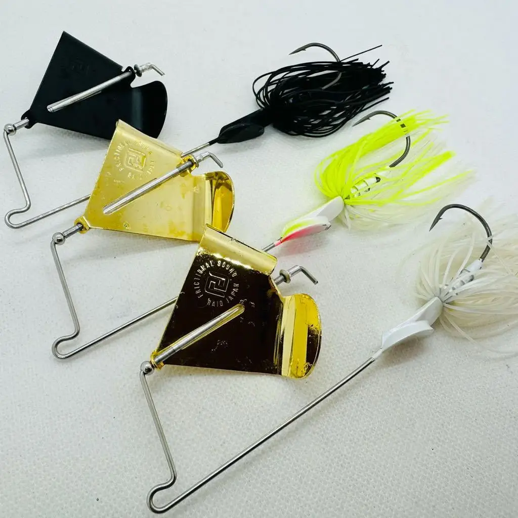 JAPÓN RAID MASTER BLASTER Tractor de superficie Buzzbait Ruido Señuelo Cebo Metal - imagen 4