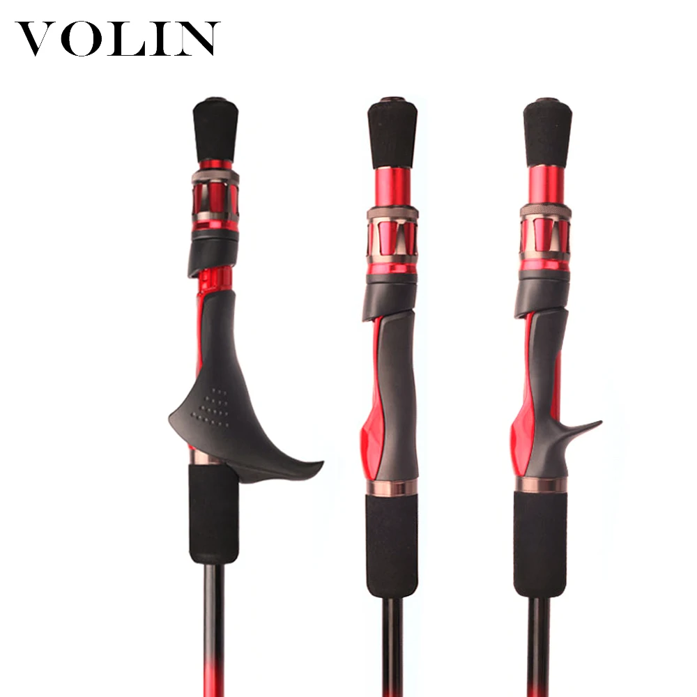 VOLIN-caña de pescar de Jigging lento, caña de fundición de 1,83 M, 1,98 M/ML/MH, punta superior sólida, 60-200g, 150-400g, agarre grande, Fuji - imagen 4