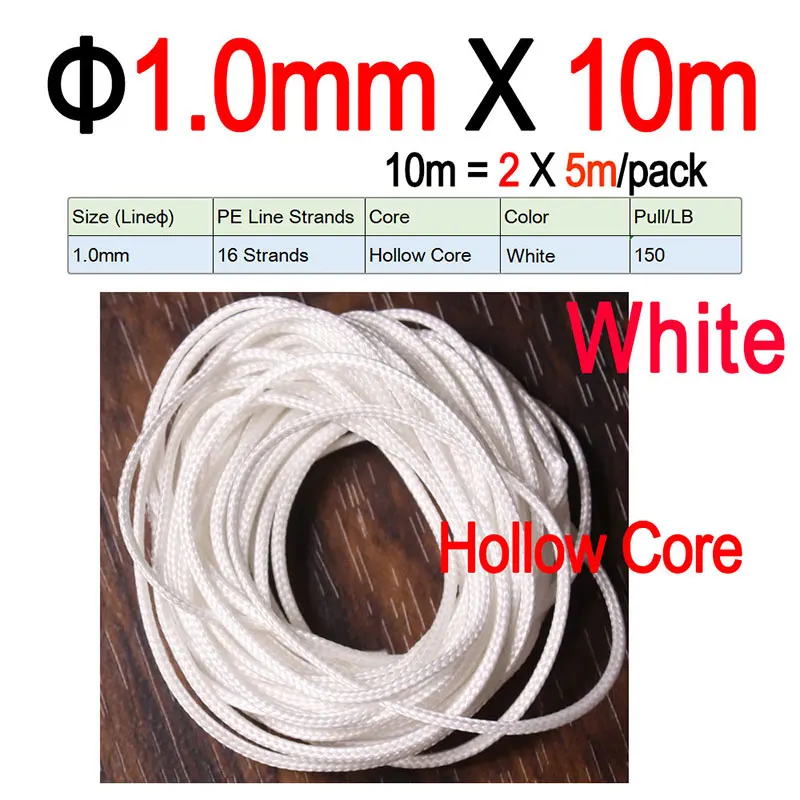 1.0mm X10m White