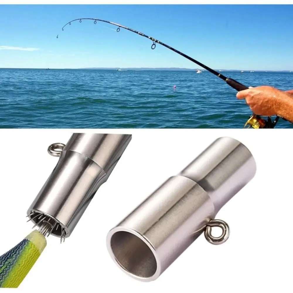 Corrector de gancho de calamar de acero inoxidable, Corrector de gancho de pulpo alisador de doble cabezal, resistente al desgaste de alta calidad - imagen 4