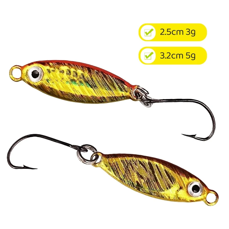 20 piezas Micro Metal Jigging Señuelos de Pesca 3g 5g Shore Casting Jig señuelo de pesca cuchara cebo Artificial de agua salada - imagen 3