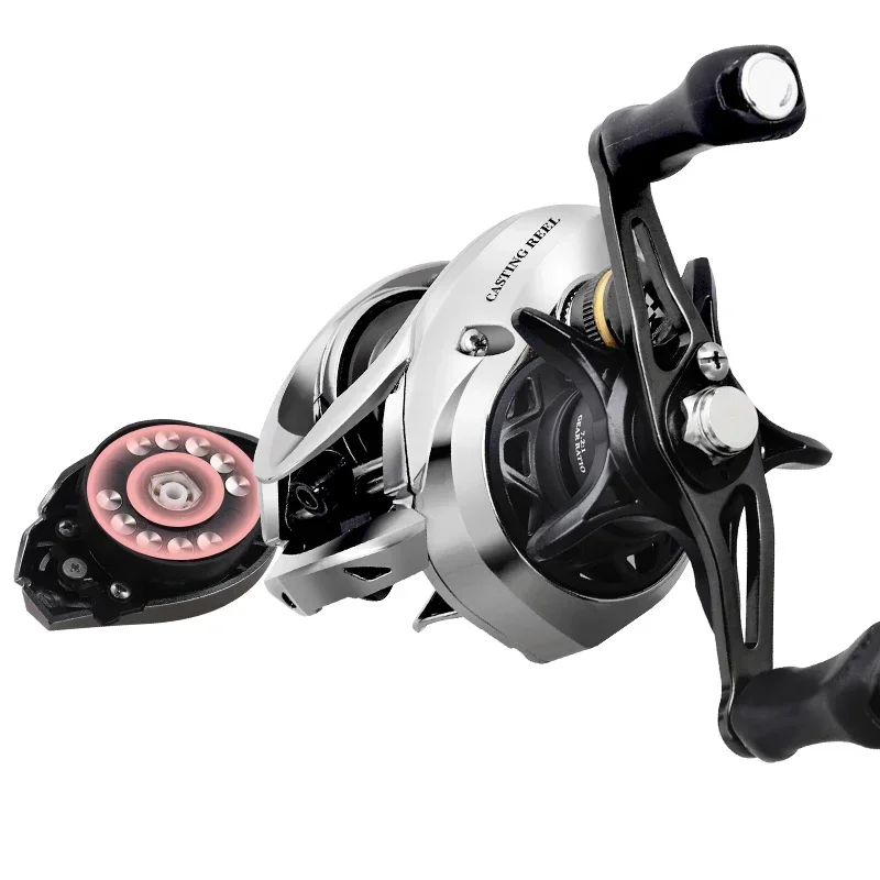 Histar X6 versión de fundición larga 156G 7,2: 1 alta relación 5kg potencia de arrastre AT7 carrete de aluminio carrete de pesca Baitcasting - imagen 4