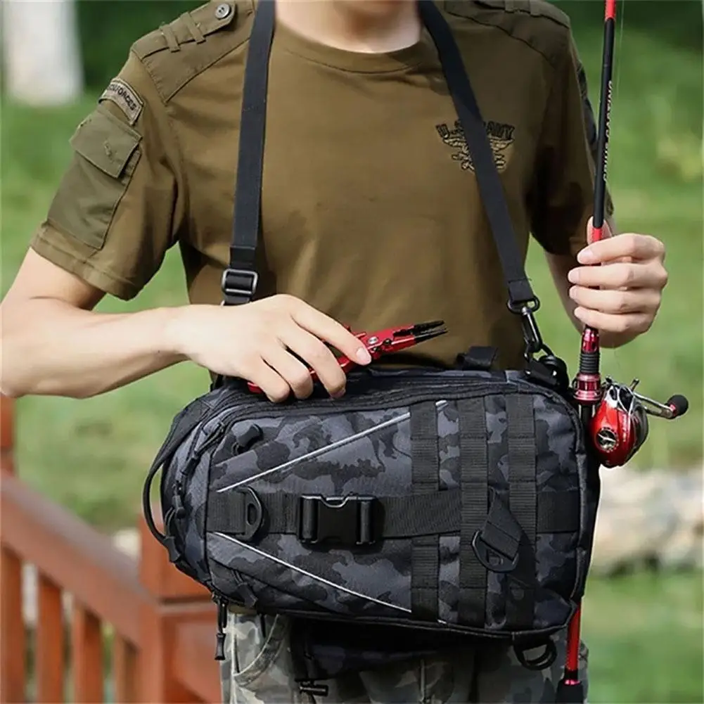 Mochila De Pesca impermeable para hombre y mujer, diseño ergonómico, transpirable, multiusos, bolsa de almacenamiento para deportes al aire libre - imagen 2