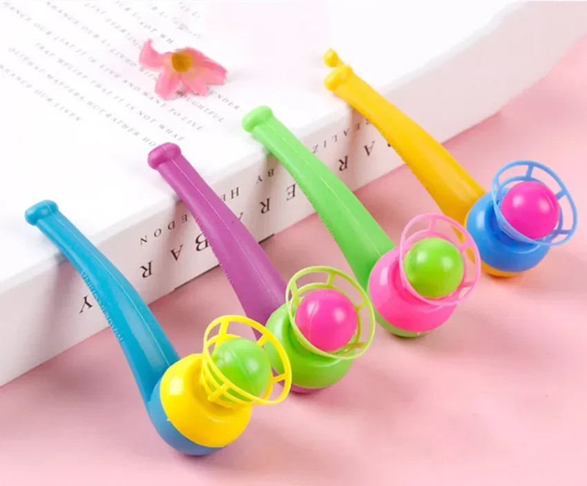 Juego de mesa de varilla de bola de soplado de tubo de soplado suspendido para niños, entrenamiento de equilibrio, juego de mesa de pelota flotante, juguete familiar para niños, 2 uds. - imagen 5