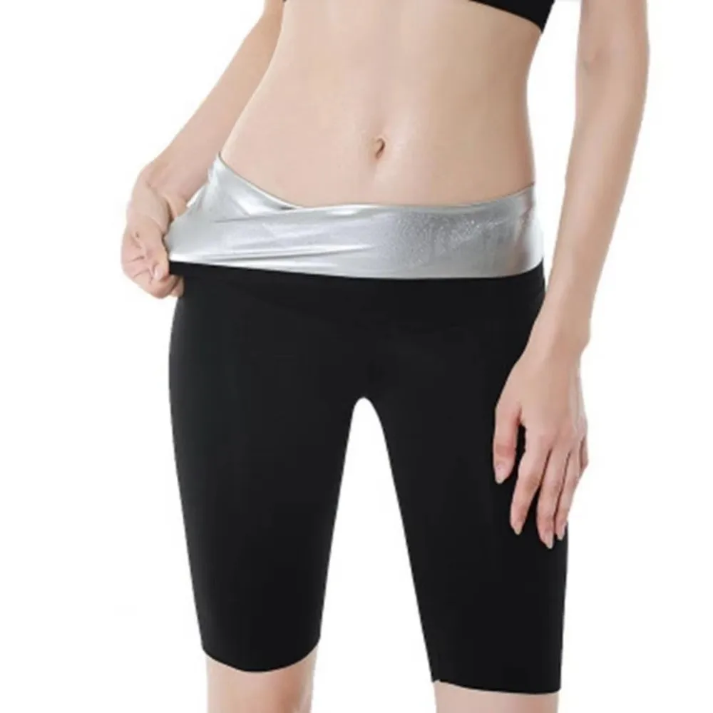 Ropa moldeadora de cintura alta para mujer, pantalones deportivos, tela térmica elástica, mallas deportivas, entrenador de cintura con diseño de compresión - imagen 5