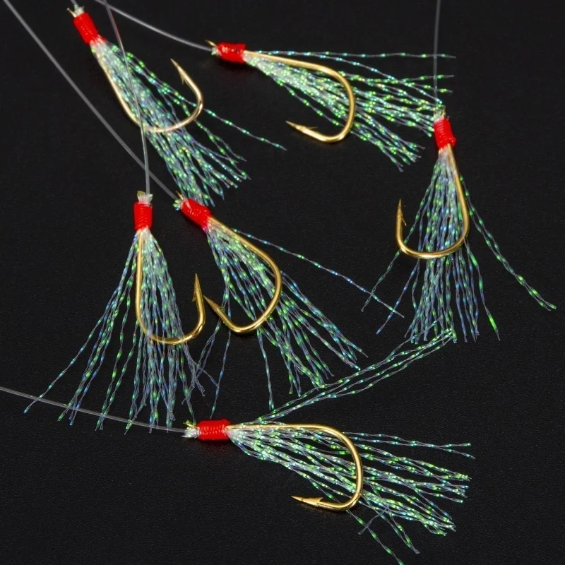 Rig Sabiki con Plumas Luminosas – Aparejo para Caballa en Mar - imagen 5