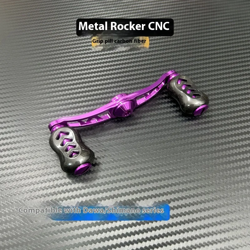 Carrete Baitcast modificado – Perilla fibra de carbono y balancín CNC - imagen 4