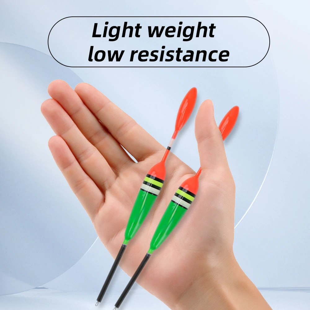 10 Uds PAULOWNIA flotador de peces con flotador Vertical de pesca en el mar engrosado longitud de 14cm/5,5 pulgadas accesorios de pesca al aire libre - imagen 2