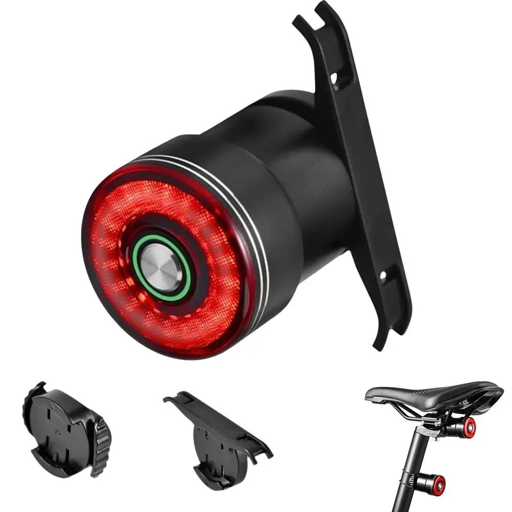 Luz trasera ciclismo impermeable con freno y USB – Montaje tija sillín
