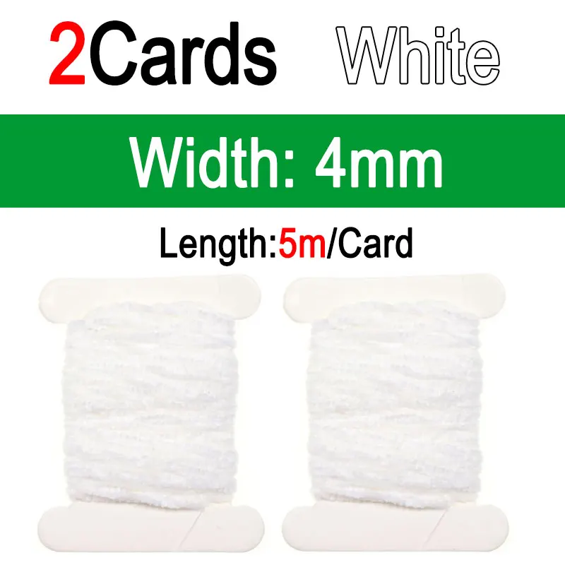 2pcs White 4mm