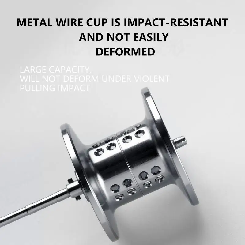 Carrete de fundición de lubina Mavllos Takumi con potencia, relación de 8kg, brazo basculante de Metal 6,3: 1, carrete de fundición de pesca con cebo de agua salada ligero - imagen 4