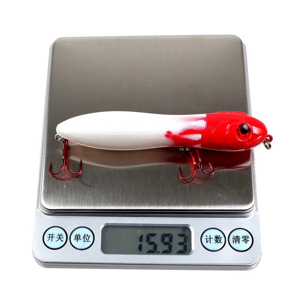 Señuelo de lápiz en forma de Z con cabeza de serpiente para pesca, cebo Popper de 10cm/15,6g, equipo de pesca al aire libre, cebo biónico falso - imagen 3