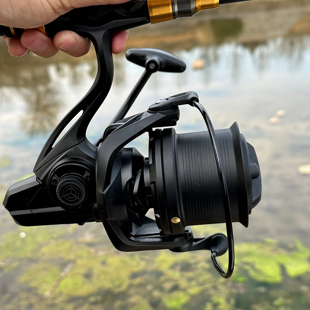 Carrete de Pesca giratorio para Surf 8000-14000 9000 10000 12000 arrastre máximo 20KG carrete de mar grande Pesca de peces de agua dulce y salada deportes al aire libre - imagen 3