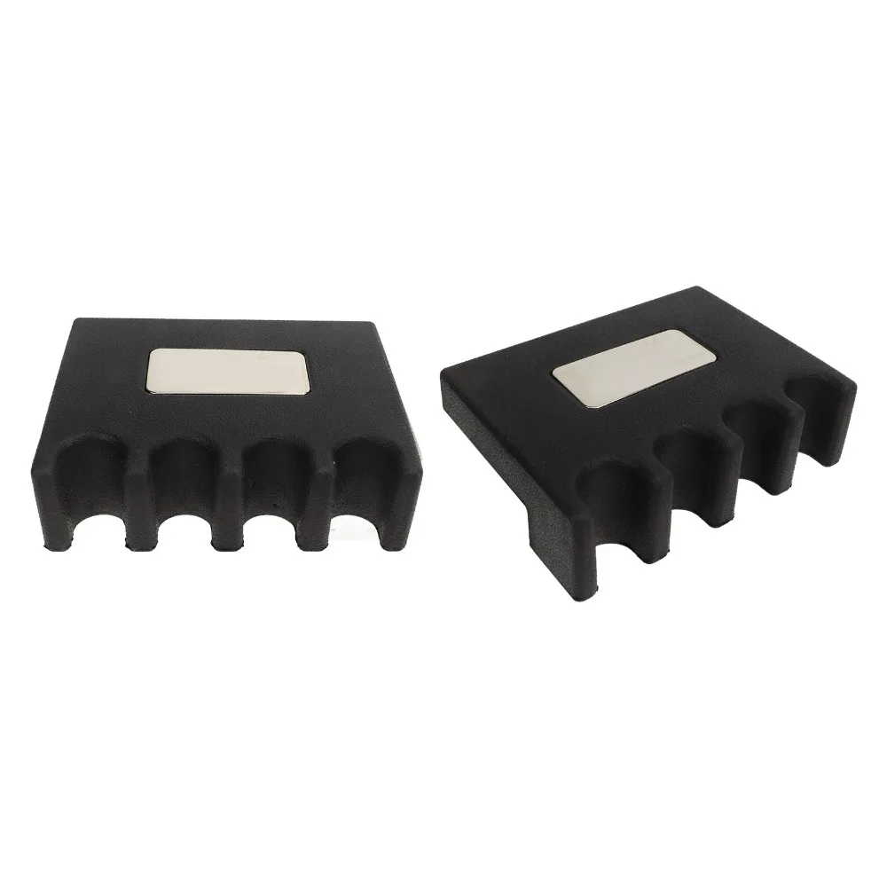 Soporte portatacos negro para mesa de billar – 4 orificios con goma