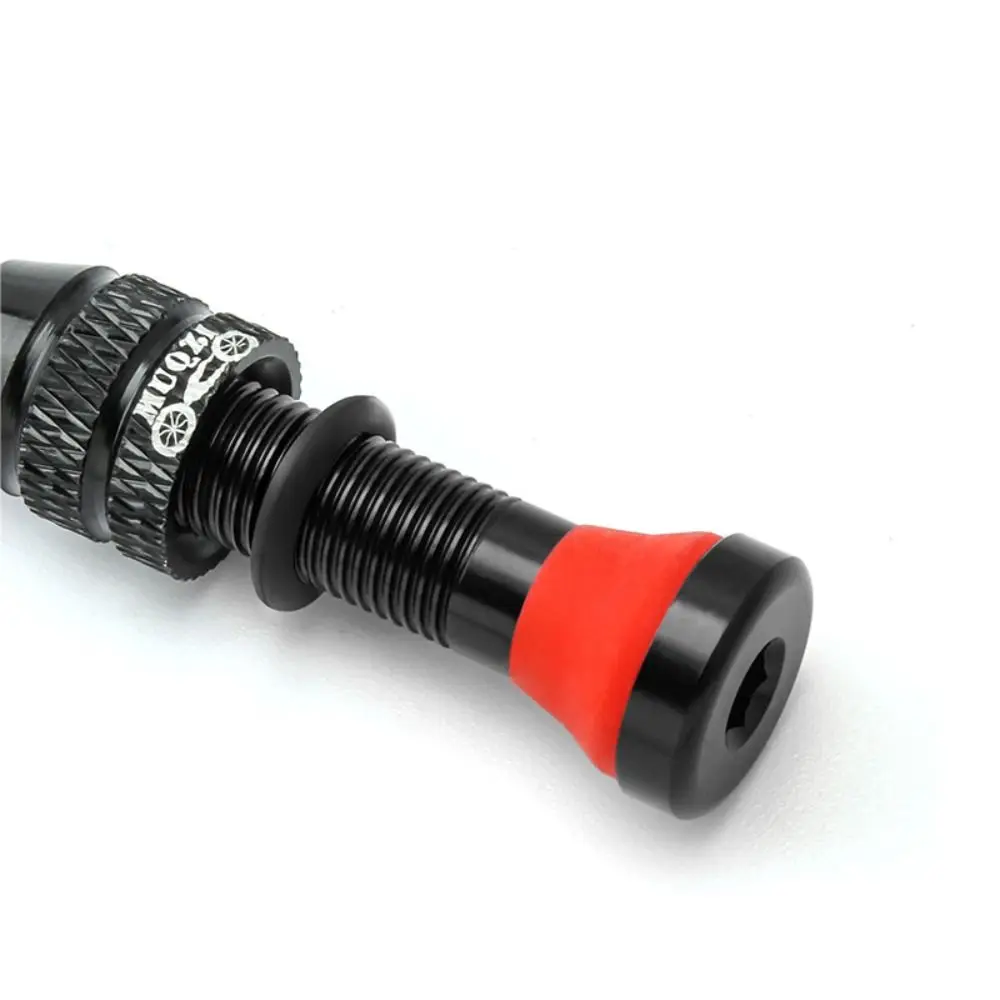 Válvula Schrader duradera para bicicleta, aleación de aluminio A/V, válvula de neumático sin cámara, núcleo de latón, accesorios de ciclismo al vacío, 40/60mm, 2 uds. - imagen 5