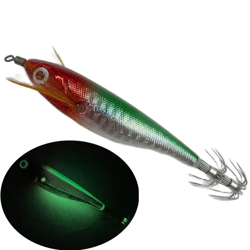 Señuelo luminoso flotante Horizontal para pesca en el mar, cebo de Camarón, Jigging, pulpo, sepia - imagen 5