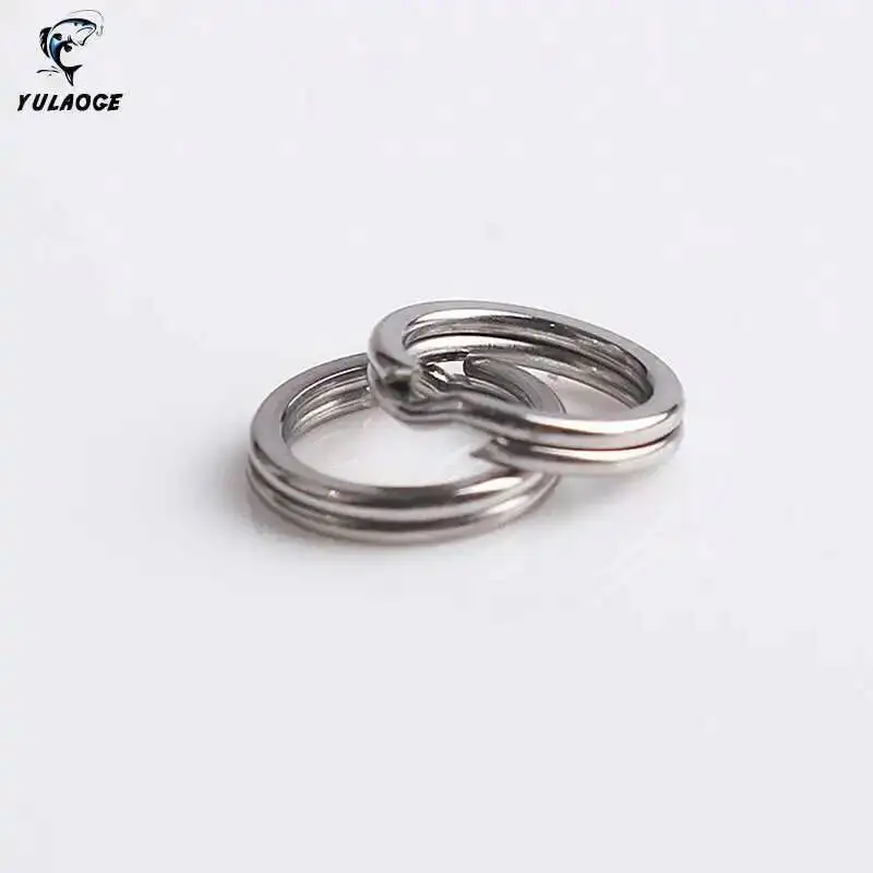 50 Piezas/bolsa Anillas de Pesca a Presión, Anillas de Pesca Divididas, Anillas Divididas de Acero Inoxidable para Señuelos en Blanco, 4.8/5.5/6.5mm, Accesorios de Pesca - imagen 2