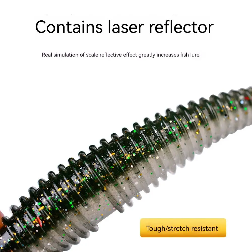 PRO BEROS-SEÑUELOS blandos artificiales para pesca, cebo de silicona, cola en T, Lucio, sábalo, carpa, Wobblers, 10/50 piezas, 60mm - imagen 4