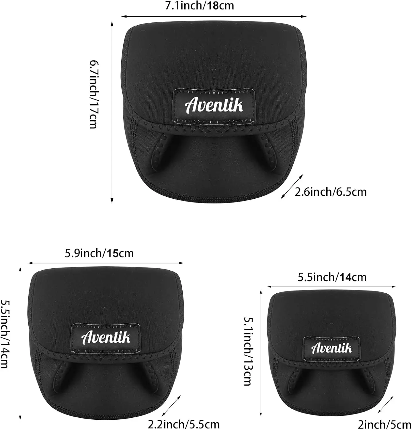 Aventik-funda para carrete giratorio, funda para carrete de pesca, bolsa para carretes giratorios 1000-6000 - imagen 4