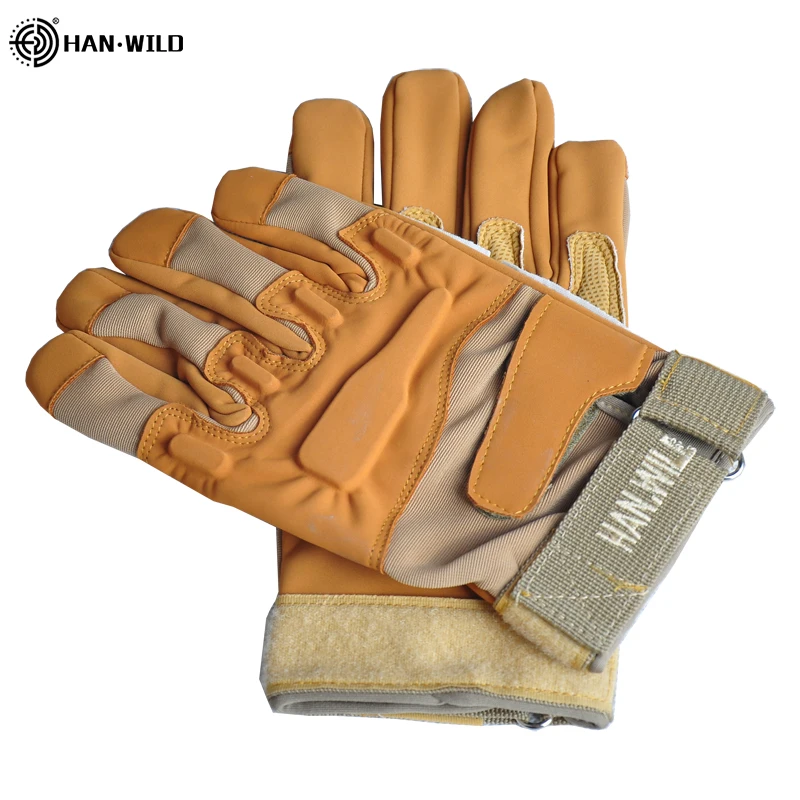 Guantes tácticos de combate para hombre, accesorio de camuflaje con dedos completos para entrenamiento, guantes de caza para Paintball, manoplas para disparar soldado y bicicleta - imagen 4