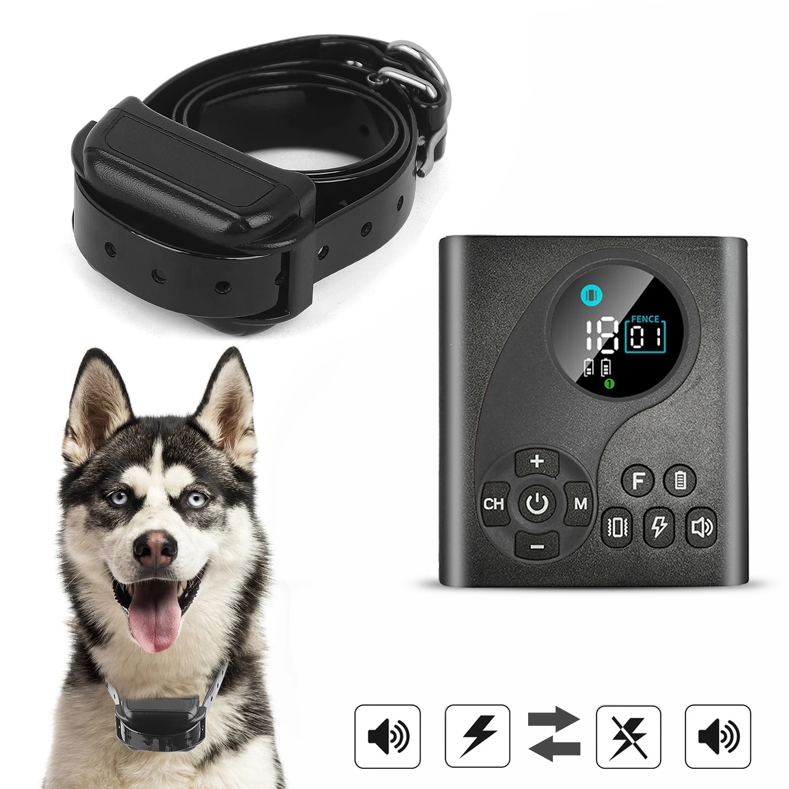 Collar de adiestramiento remoto con valla inalámbrica para perros - imagen 5