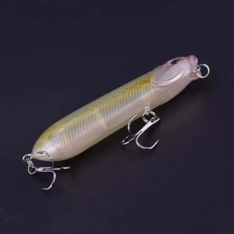 Señuelo de pesca con lápiz de agua superior, 8cm, 11,5g, revestimiento corporal, señuelo flotante, cebos duros artificiales realistas para pesca en agua dulce y salada - imagen 3