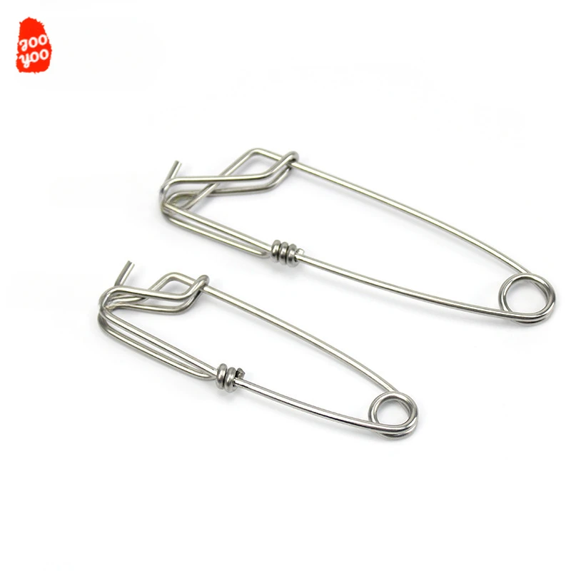 Aparejos de pesca giratorios a presión, 5 piezas, ojo abierto, Pin de ojo cerrado, gancho giratorio, varios estilos, suministros de pesca, accesorios de herramientas