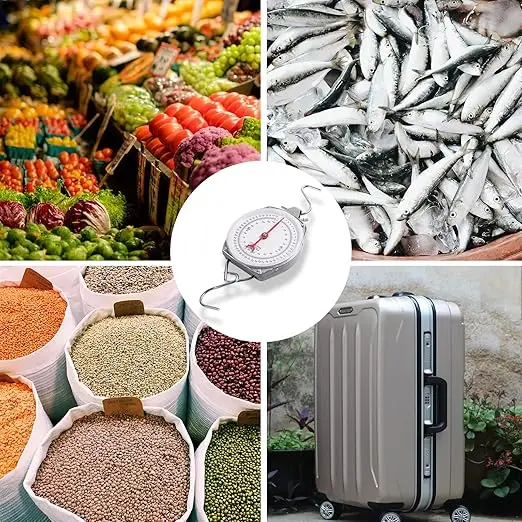 Báscula colgante mecánica Goture, báscula de peso con esfera de resorte de alta precisión máxima de 110lb/50kg para cocina, pesca, caza, granjas - imagen 5