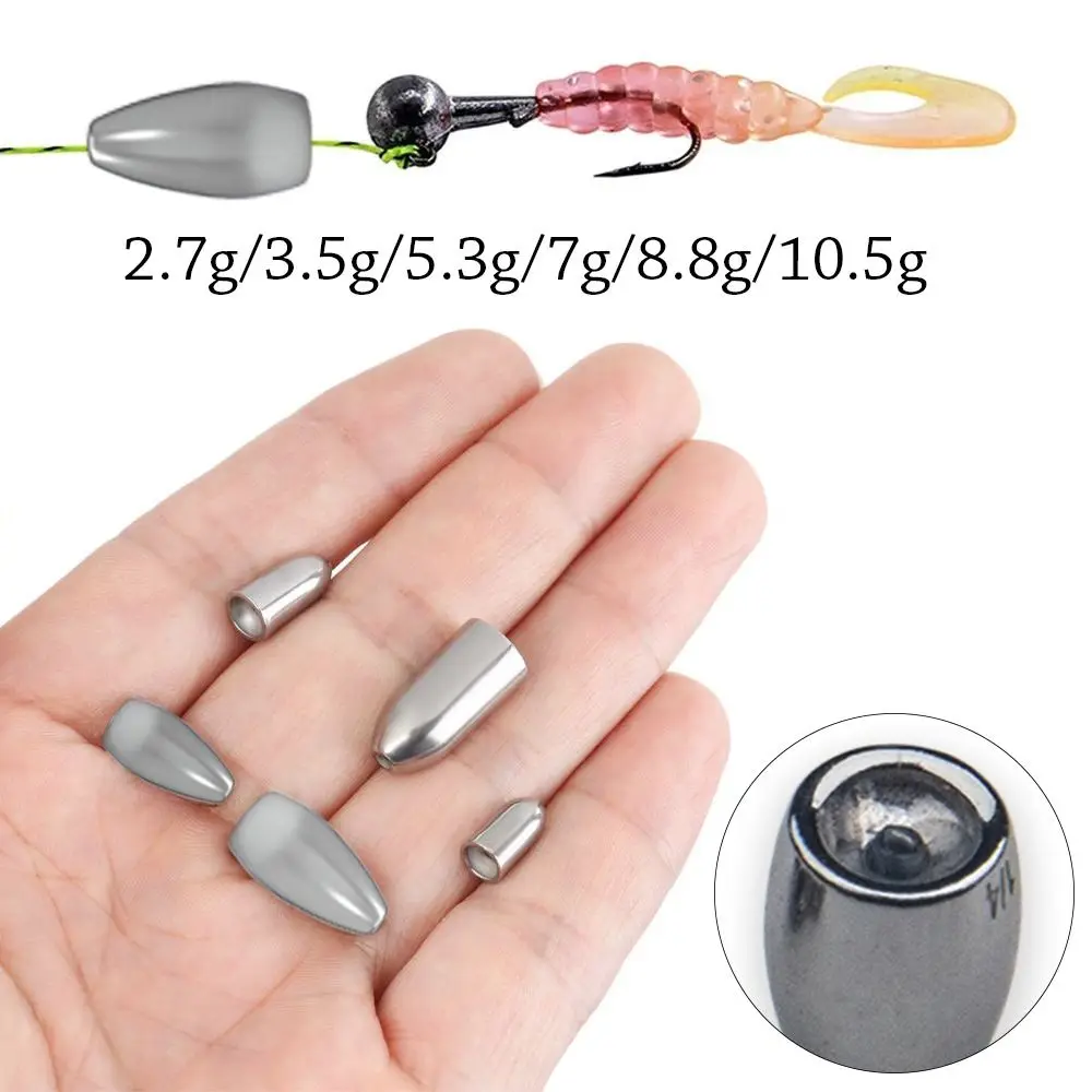 Plomada de lanzamiento rápido para pesca, plomos de línea de conector de gancho de caída de tungsteno, bala de lanzamiento, 2,7g-28g - imagen 2