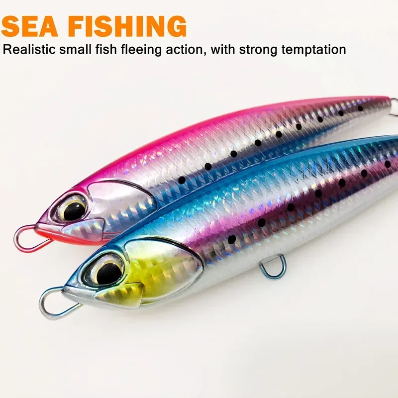 GREENSPIDER 145mm 60g Señuelos de Pesca de Mar hundimiento barco Trolling lápiz grande cebo Artificial para GT señuelo de pesca de lubina - imagen 2