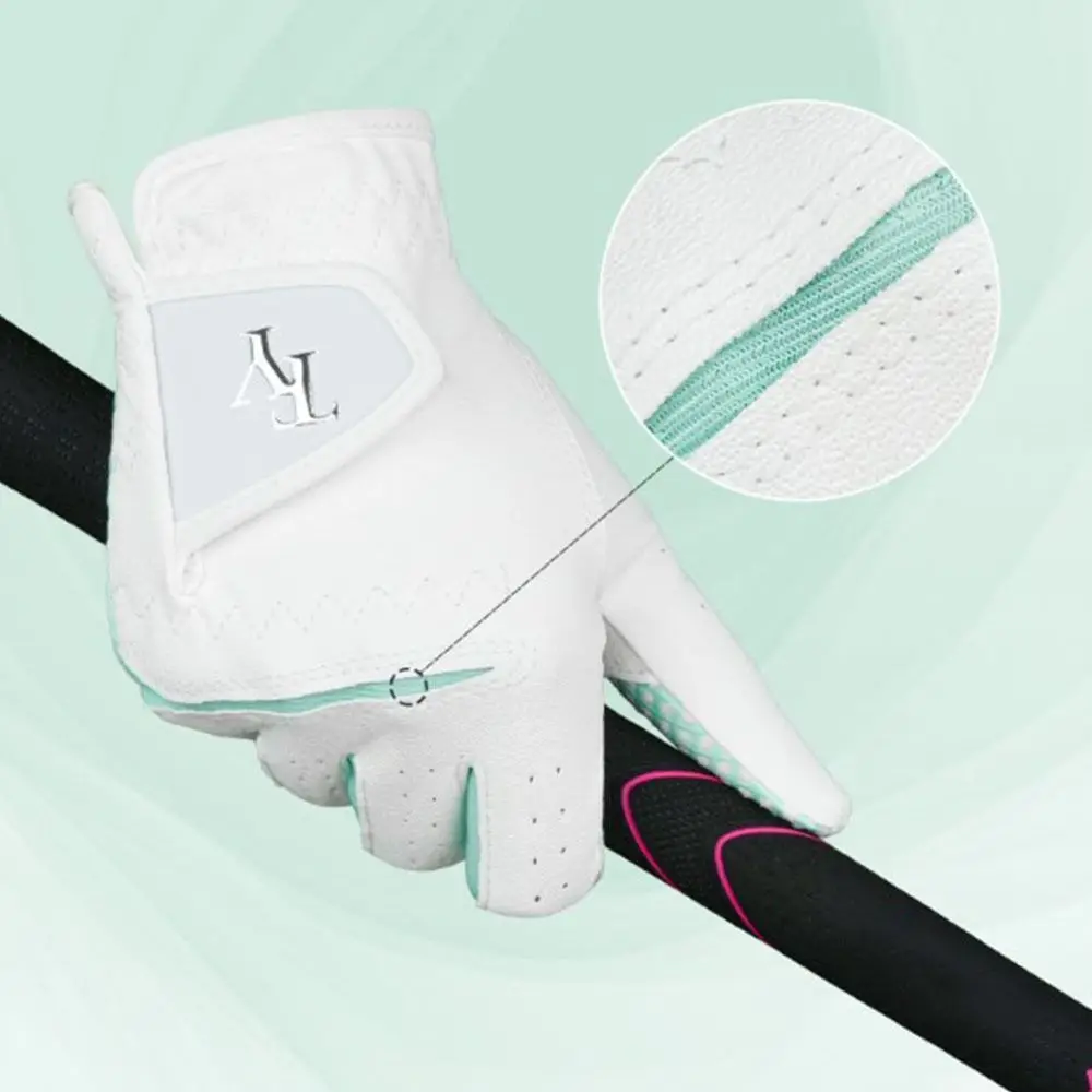 Guantes de Golf cómodos para mujer, antideslizantes, resistentes al desgaste, guantes deportivos con dedos completos, duraderos y suaves, accesorios de Golf - imagen 2