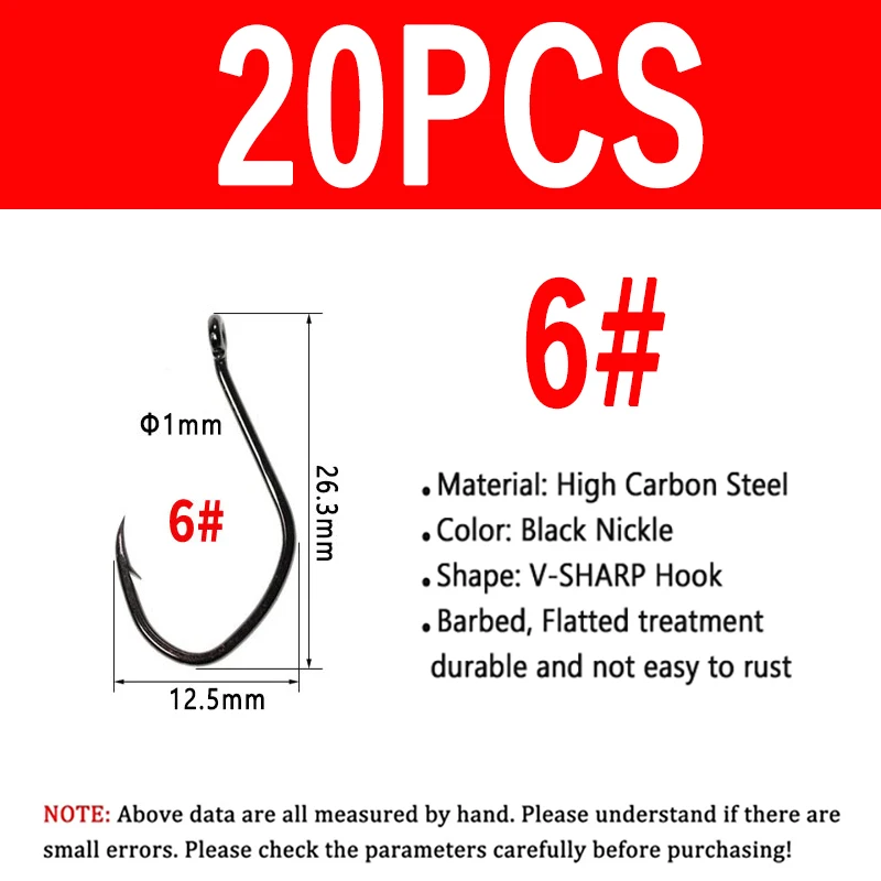 Size 6 20PCS