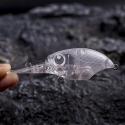 Crankbait flotante sin pintar para lubina Dr.Holife – 7 cm 11 g