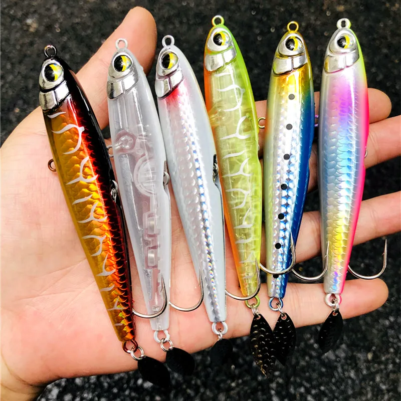 GREENSPIDER-señuelo de Pesca de Mar, cebo de lentejuelas que se hunden, 80mm, 25g, 85mm, 25g, 100mm, 30g - imagen 4